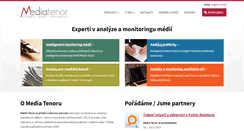 Desktop Screenshot of mediatenor.cz