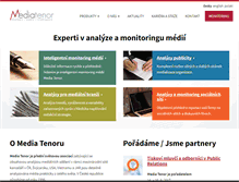 Tablet Screenshot of mediatenor.cz